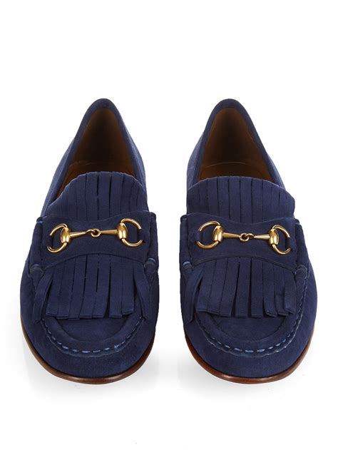 blue gucci loafer|gucci horsebit loafer women.